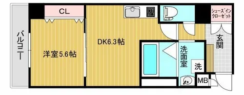 ベルフォーレイガ【3階】の間取り