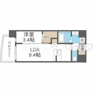 セレニテ江坂ミラク【10階】の間取り