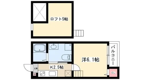 Castana.城主【2階】の間取り