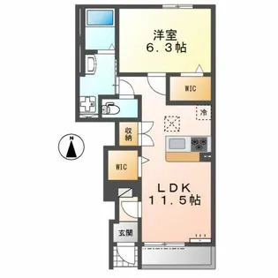 Central River【1階】の間取り