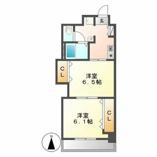プレステージ名古屋【1002号室】の間取り