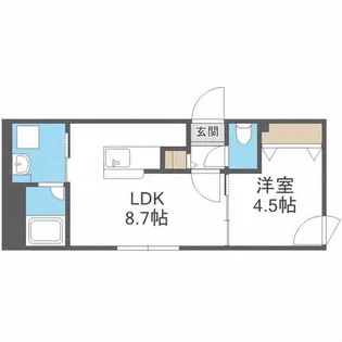 グランドサクセス北6条【3階】の間取り