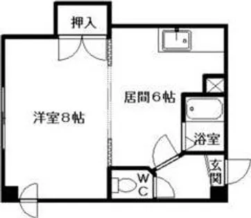 メゾンエスポアール【4階】の間取り