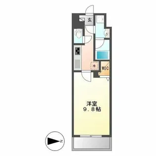 トレヴィ高岳【905号室】の間取り