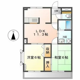 Prevail VAN【3階】の間取り