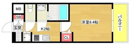 アドバンス大阪グロウス【8階】の間取り