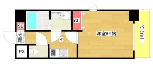 Parfect Life本田【801号室】の間取り