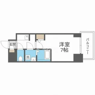 S-RESIDENCE難波大国町Uno【4階】の間取り