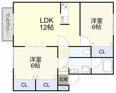 ルポ田原21【205号室】の間取り