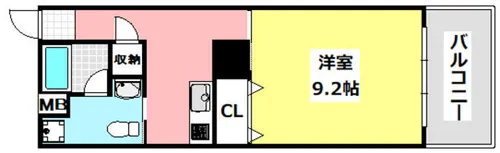 グランヴァレー彩都【504号室】の間取り