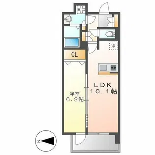 プレサンス丸の内リラティ【13階】の間取り