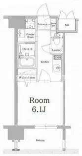 エンクレスト大手門GLOW【7階】の間取り