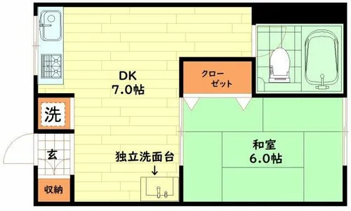 Collection福島西【2階】の間取り