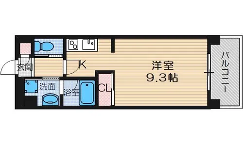 ランティエ茨木大手町【3階】の間取り