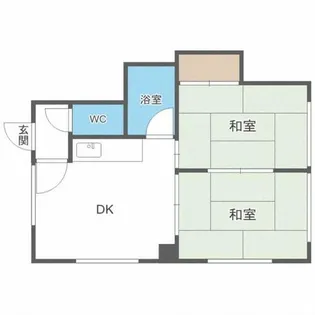 澄川高台ハイツ【1階】の間取り