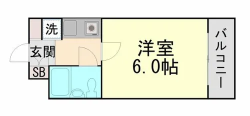 フルール岡本【4階】の間取り