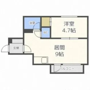 ブローニュ澄川【4階】の間取り