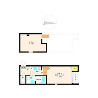 ポラリス星宮【1階】の間取り