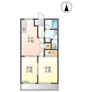 サンシャイン富士ケ丘【102号室】の間取り