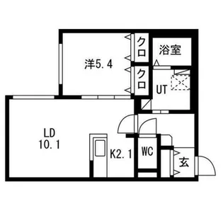 Pommeraie北13条【2階】の間取り