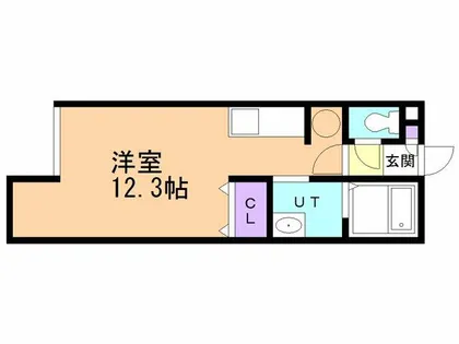 シャンブレット中島【105号室】の間取り