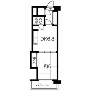じょうてつドエル真駒内【3階】の間取り