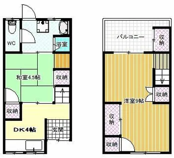 大阪府松原市天美東9丁目【一戸建】の間取り