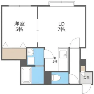 TK CLASS【203号室】の間取り