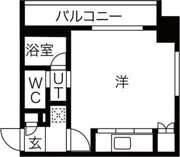 円山シャトー桂和医大前【5階】の間取り
