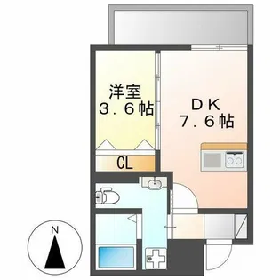 アヴァンセ桜山【204号室】の間取り