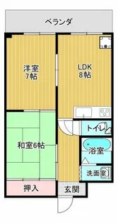 第2飛龍ハイツ【1階】の間取り