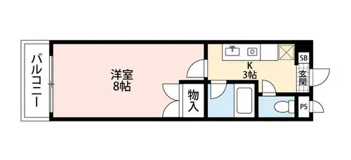 ルネッサンスTOEIもりつね【316号室】の間取り