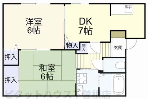 ドミールA【101号室】の間取り