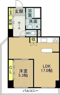 シャンボール康生【303号室】の間取り