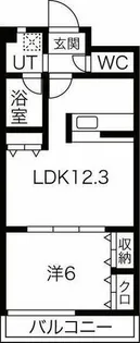 グランドハイム東中島【3階】の間取り