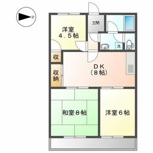 スカイメゾン大高 B棟 C棟【20102号室】の間取り