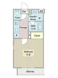フォレスト リオ【0107号室】の間取り