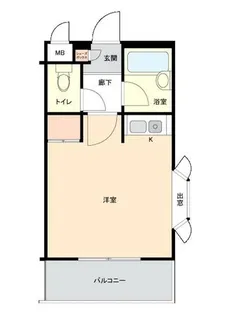 ロマネスク香椎【4階】の間取り