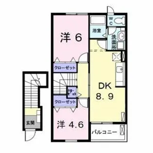 サザンウィンド PartⅥ【202号室】の間取り