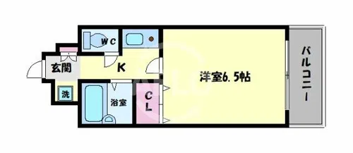 グランデージ今里【7階】の間取り