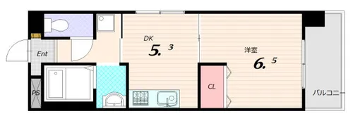 ウエストアヴェニュー【2階】の間取り