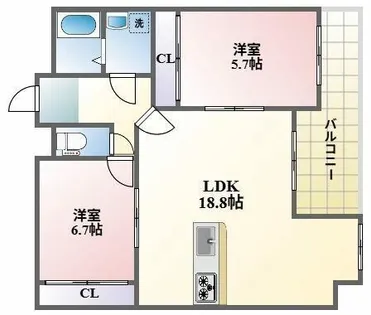 アネシス【506号室】の間取り
