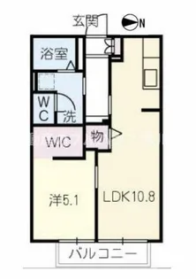 クレストアベニュー西香ノ木【2階】の間取り