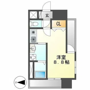 プレサンス名古屋STATIONザ・シティ【12階】の間取り