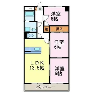 半田第3ロイヤルマンション【4階】の間取り