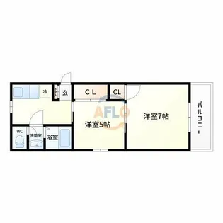 メゾン江坂【3階】の間取り