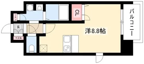 プレサンス名古屋STATIONアライブ【503号室】の間取り