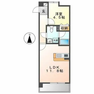 ヴァリエ東別院【12階】の間取り