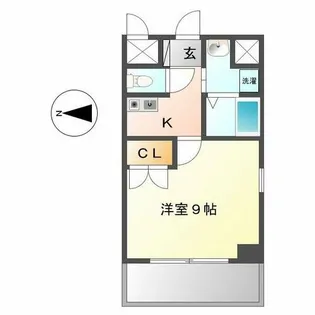 アイン橘【9階】の間取り