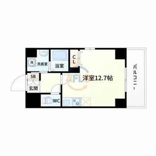 グランブルジュ【9階】の間取り